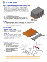 Extron Extron Electronics Power Supply VNM 12 PSR User manual