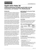 Fairchild RC5051 User manual