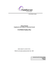 FieldServer FS-8700-02 User manual