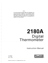 Fluke Thermometer 2180A User manual