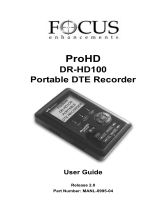FOCUS Enhancements ProHD DR-HD100 User manual