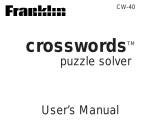 Franklin CW-40 User manual