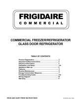 Frigidaire GLASS DOOR REFRIGERATOR User manual