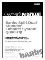 Banks Banks Split-Dual Monster F250 User manual
