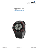 Garmin Approach Approach S3 - GPS horloge Golf User manual