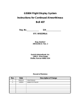 Garmin STC for Bell 206/407 User manual