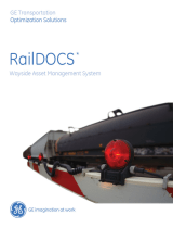 GE RailDOCS Wayside Asset Management System User manual