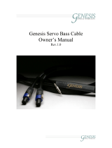 Genesis Cables Servo/Bass User manual