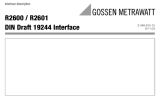 Gossen R2600 User manual