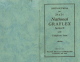 Graflex National Series II User manual