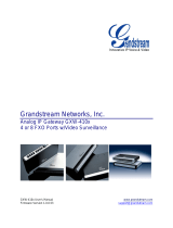 Grandstream Networks GXW 410 Series User manual