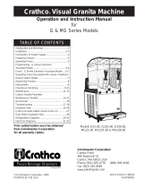 Crathco / Grindmaster G & MG Series User manual