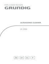 Grundig UC 5020 ULTRASONIC CLEANER User manual