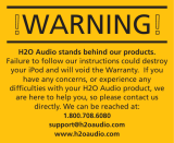 H2O Audio Headphones S5 User manual