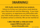 H2O Audio iSH2-5A1 User manual