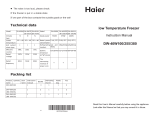 Haier DW-40W380 User manual