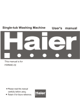 Haier HWM40-32 User manual