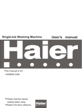 Haier HWM55-33W User manual