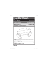 Hamilton Beach Jar Opener User manual