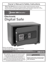 Bunker Hill Security 0.71 cu. ft. Electronic Digital Safe User manual