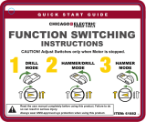 Harbor Freight Tools 1_1/8 in. 10 Amp Heavy Duty SDS Variable Speed Rotary Hammer Quick start guide