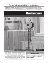 Haul-Master 1 ton Manual Chain Hoist User manual