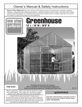 One Stop Gardens 10 ft. x 12 ft. Greenhouse with 4 Vents Owner's manual