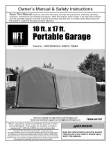 Harbor Freight Tools 10 ft. x 17 ft. Portable Garage User manual