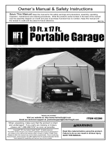Harbor Freight Tools 10 ft. x 17 ft. Portable Garage User manual