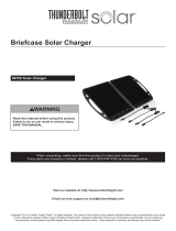 Thunderbolt 13 Watt Briefcase Solar Charger User manual