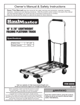 Harbor Freight Tools 16 in. x 28 in. Folding Platform Truck User manual