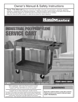 Harbor Freight Tools 16 x 30 Two Shelf Industrial Polypropylene Service Cart Owner's manual