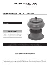 Chicago Electric 18 Lb. Metal Vibratory Tumbler Bowl Owner's manual