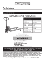 Harbor Freight Tools 2.5 Ton Pallet Jack Owner's manual