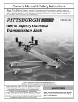 Pittsburgh Automotive 2000 lb. Low_Profile Transmission Jack Owner's manual