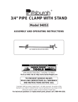 Pittsburgh 3/4 in. Pipe Clamp with Base Owner's manual