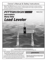 Pittsburgh Automotive 3/4 ton Capacity Heavy Duty Load Leveler Owner's manual