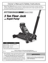 Harbor Freight Tools 3 ton Steel Heavy Duty Floor Jack with Rapid Pump User manual