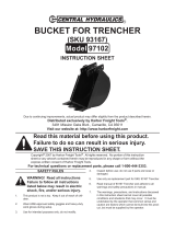 Harbor Freight Tools 3 Tooth Trencher Bucket Owner's manual