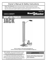 Harbor Freight Tools 3500 lb. Capacity Drop Leg Heavy Duty Trailer Jack Owner's manual