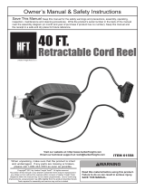 Harbor Freight Tools 40 ft. Retractable Cord Reel with Triple Tap User manual