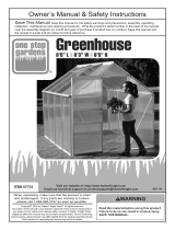 One Stop Gardens 6 ft. x 8 ft. Greenhouse Owner's manual