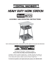 Harbor Freight Tools Adjustable Height Heavy Duty Workstation Owner's manual