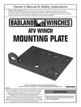 Harbor Freight Tools ATV/Utility Winch Mounting Plate User manual
