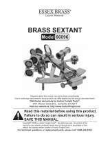 Essex Brass Brass Sextant Owner's manual