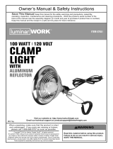 Luminar Work Clamp Light With Aluminum Reflector Owner's manual