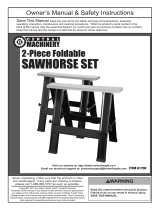 Harbor Freight Tools Foldable Saw Horse Set 2 Pc Owner's manual