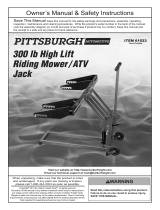 Pittsburgh Automotive High Lift Riding Lawn Mower / ATV Lift Owner's manual