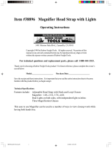 Harbor Freight Tools Magnifier Head Strap With Lights User manual