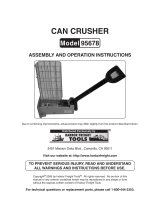 Harbor Freight Tools Multi_Load Can Crusher User manual